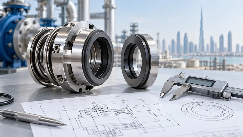 Custom mechanical seal identification and manufacturing for UAE industrial pumps